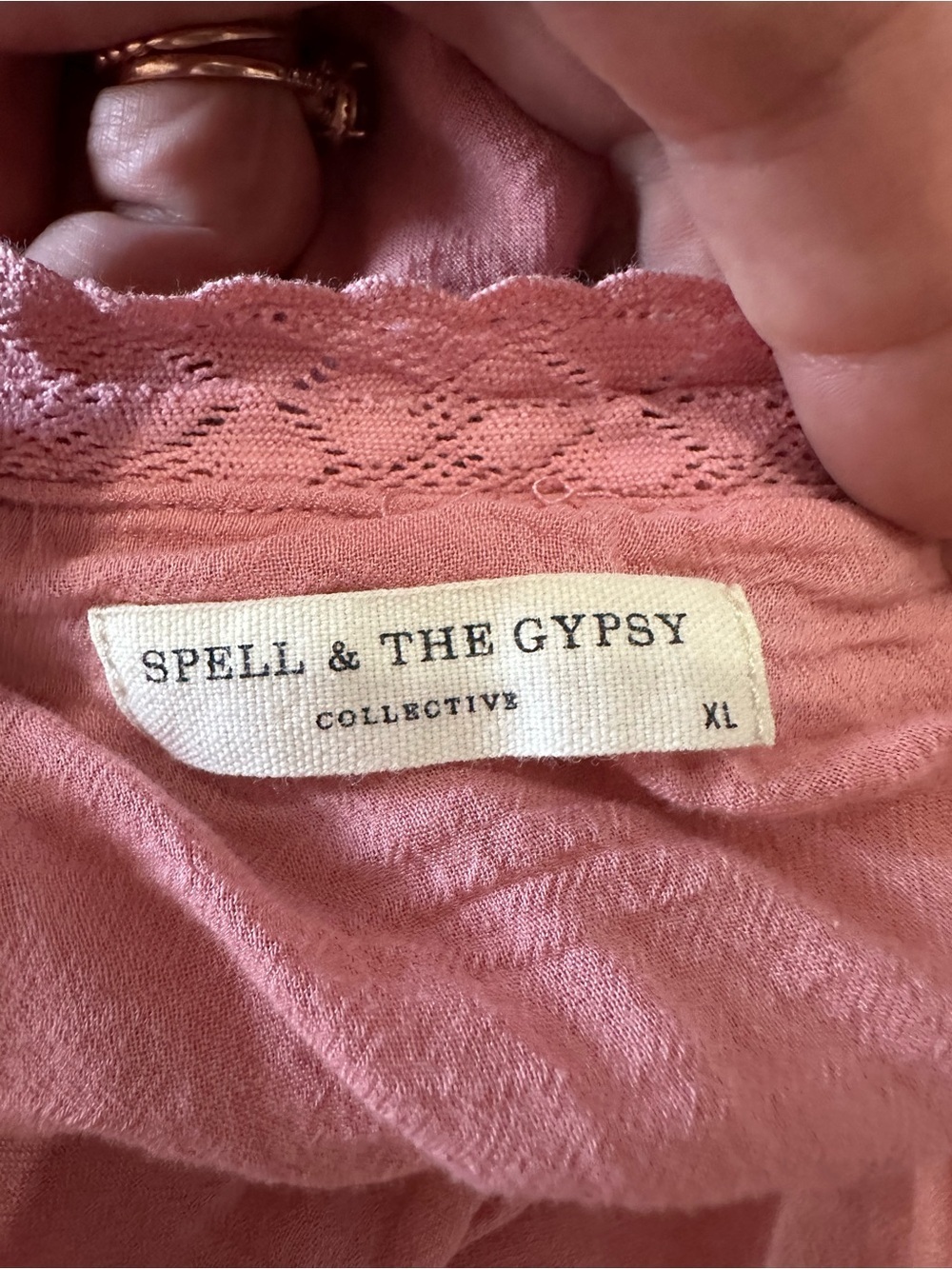 Spell & the Gypsy Harmony Tunic Dress in Peony Pink - Size XL - Picture 6 of 12